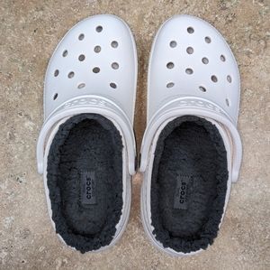 White Insulated Crocs
